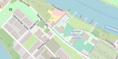 Hochzeitslocation auf Satellitenbild