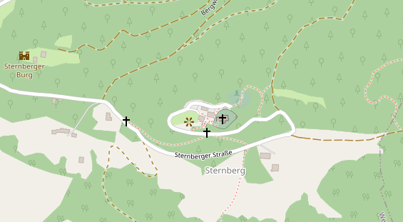 Hochzeitslocation auf Satellitenbild