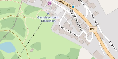 Hochzeitslocation auf Satellitenbild