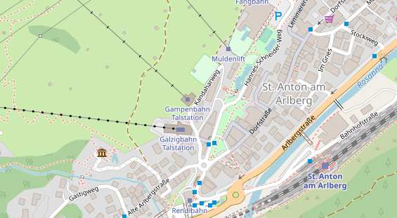 Hochzeitslocation auf Satellitenbild