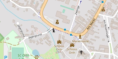 Hochzeitslocation auf Satellitenbild