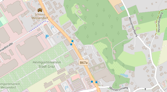 Hochzeitslocation auf Satellitenbild