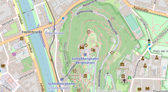 Hochzeitslocation auf Satellitenbild