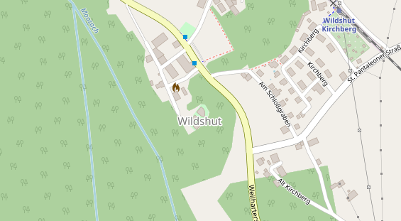 Hochzeitslocation auf Satellitenbild