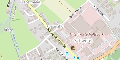 Hochzeitslocation auf Satellitenbild