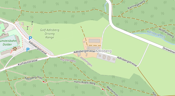 Hochzeitslocation auf Satellitenbild