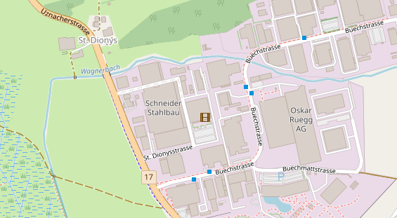 Hochzeitslocation auf Satellitenbild