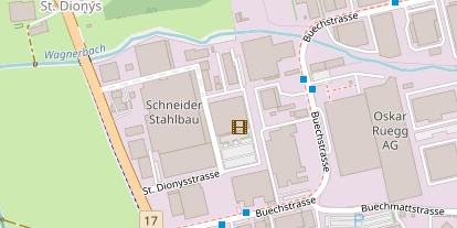 Hochzeitslocation auf Satellitenbild