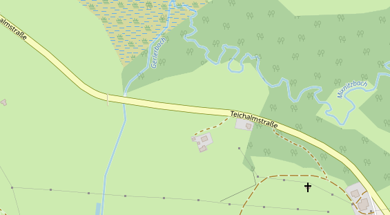 Hochzeitslocation auf Satellitenbild