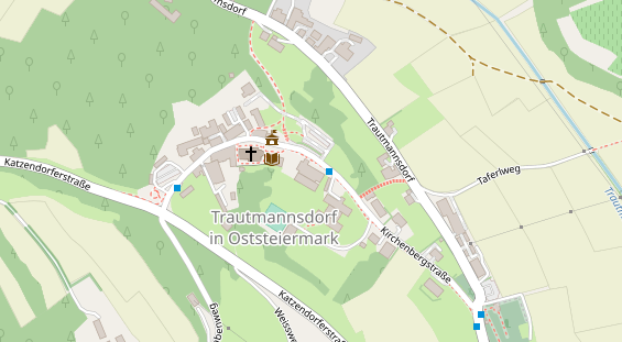 Hochzeitslocation auf Satellitenbild