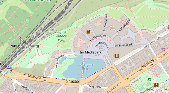 Hochzeitslocation auf Satellitenbild