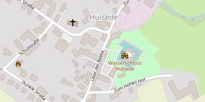 Hochzeitslocation auf Satellitenbild