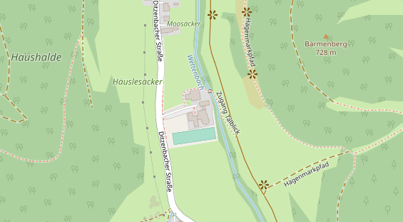 Hochzeitslocation auf Satellitenbild