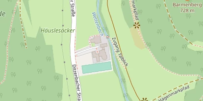 Hochzeitslocation auf Satellitenbild