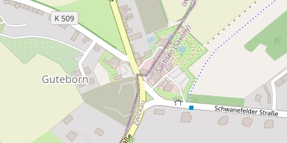 Hochzeitslocation auf Satellitenbild