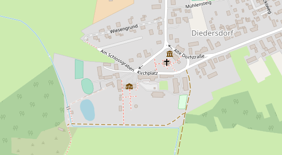 Hochzeitslocation auf Satellitenbild