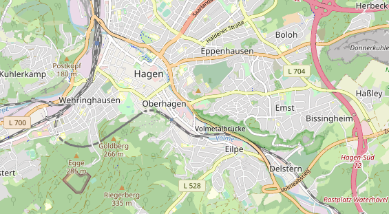 Hochzeitslocation auf Karte