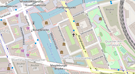 Hochzeitslocation auf Satellitenbild