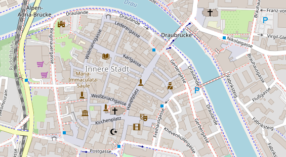 Hochzeitslocation auf Satellitenbild
