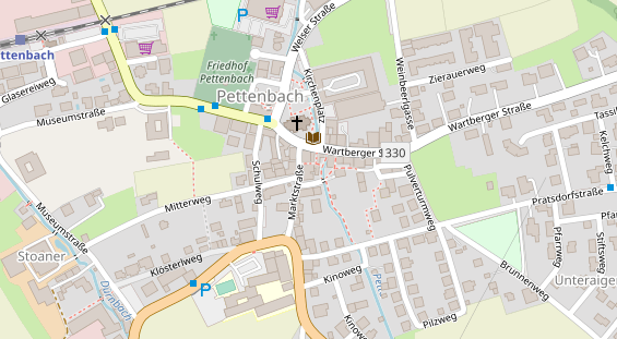 Hochzeitslocation auf Satellitenbild
