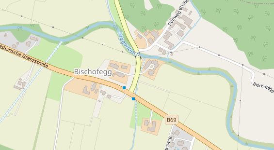 Hochzeitslocation auf Satellitenbild