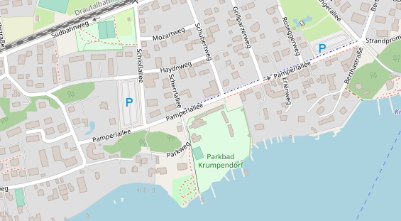 Hochzeitslocation auf Satellitenbild