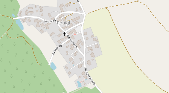 Hochzeitslocation auf Satellitenbild