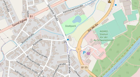 Hochzeitslocation auf Satellitenbild