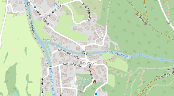 Hochzeitslocation auf Satellitenbild