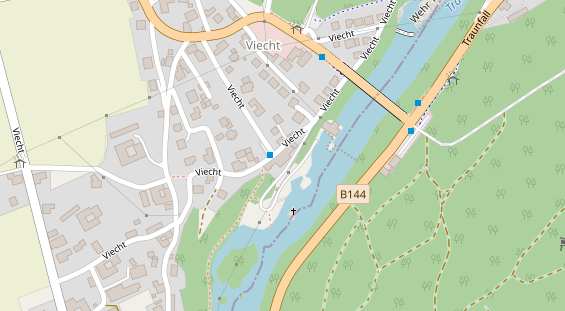 Hochzeitslocation auf Satellitenbild