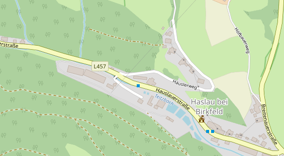 Hochzeitslocation auf Satellitenbild