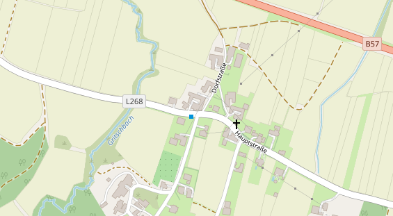 Hochzeitslocation auf Satellitenbild