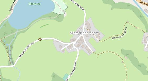 Hochzeitslocation auf Satellitenbild