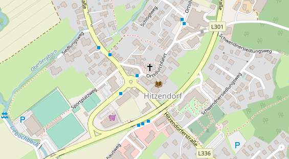 Hochzeitslocation auf Satellitenbild