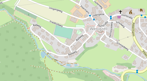 Hochzeitslocation auf Satellitenbild