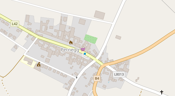 Hochzeitslocation auf Satellitenbild