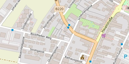 Hochzeitslocation auf Satellitenbild