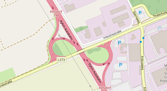 Hochzeitslocation auf Satellitenbild