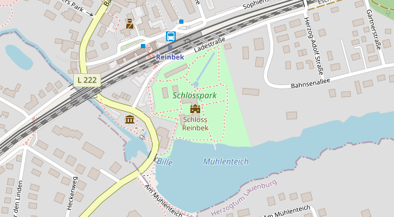 Hochzeitslocation auf Satellitenbild