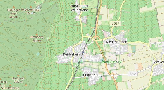 wedding venue on map