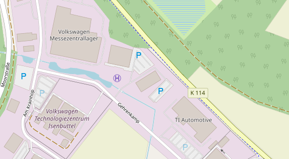 Hochzeitslocation auf Satellitenbild