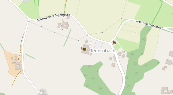 Hochzeitslocation auf Satellitenbild