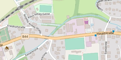 Hochzeitslocation auf Satellitenbild