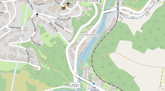 Hochzeitslocation auf Satellitenbild