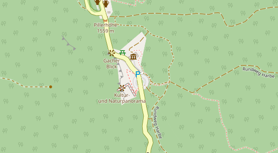 Hochzeitslocation auf Satellitenbild