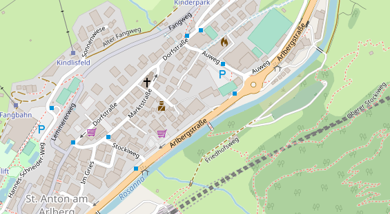 Hochzeitslocation auf Satellitenbild