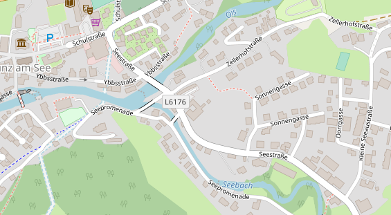 Hochzeitslocation auf Satellitenbild