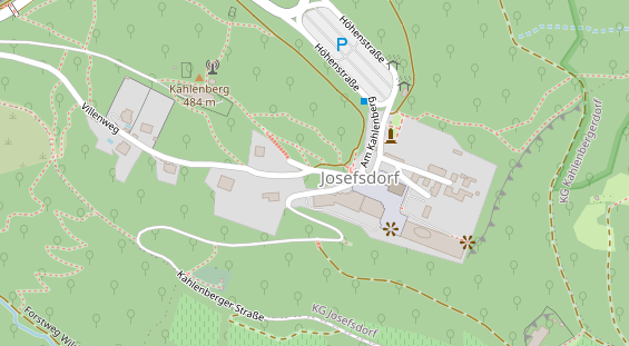 Hochzeitslocation auf Satellitenbild