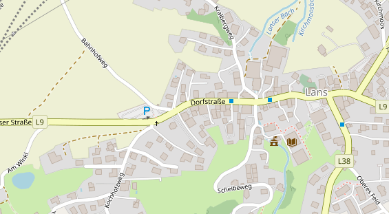 Hochzeitslocation auf Satellitenbild