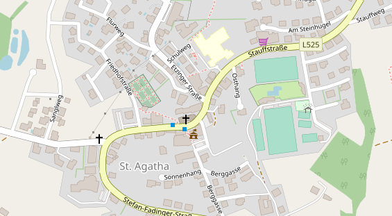 Hochzeitslocation auf Satellitenbild